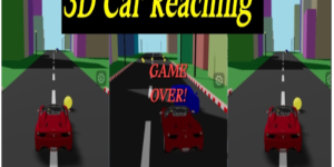 3D CAR REACHING GAME PANEL । 3D Car Reaching Game Panel - HTML Code Template