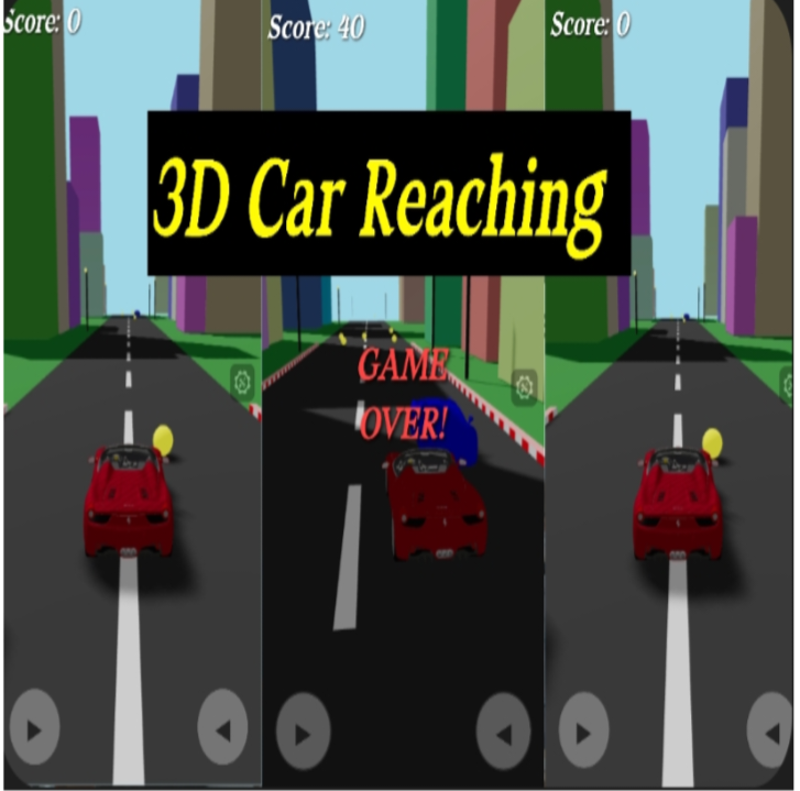 3D CAR REACHING GAME PANEL । 3D Car Reaching Game Panel – HTML Code Template